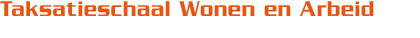 Taksatieschaal Wonen en Arbeid
